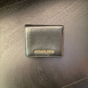Michael Kors Black Leather Card Holder